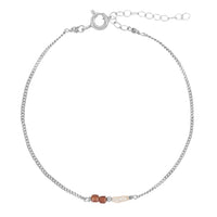 Elemental armband - Granaat | Verguld en zilver